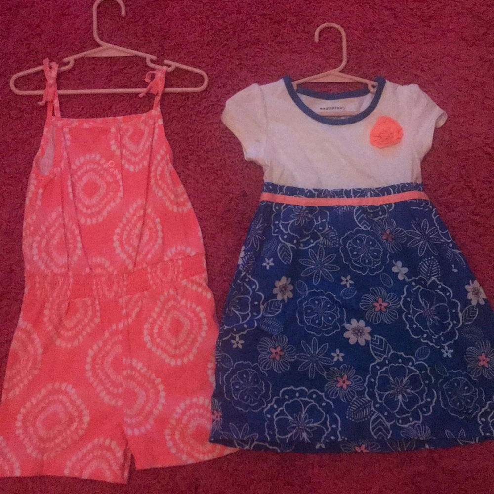 Size 4t girls dress and romper